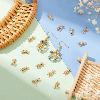 24Pcs Brass Charms KK-BC0010-10-1