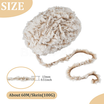 Super Bulky Imitation Fur Polyester Yarn OCOR-TAC0016-36I-1
