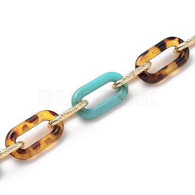 Handmade Acrylic Cable Chains AJEW-JB00701-02-1
