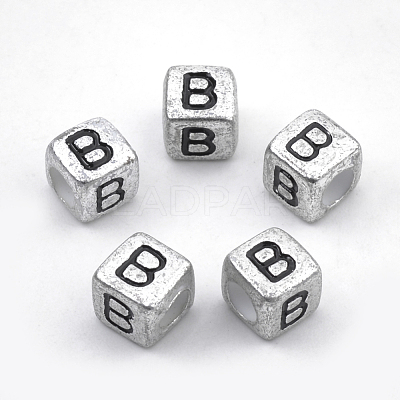 Plated Acrylic Beads PB43C9308-B-1