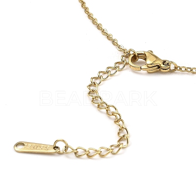 Tiger with Bowknot Light Gold Brass Micro Pave Cubic Zirconia Pendant Necklaces NJEW-E105-22KCG-1