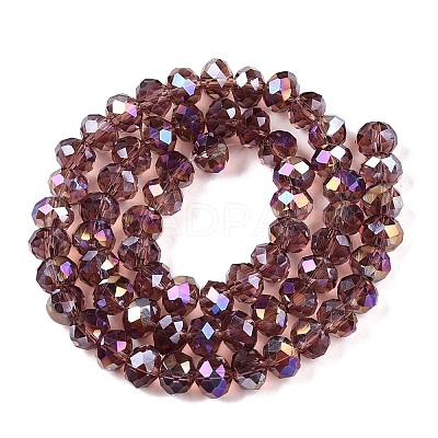 Electroplate Glass Beads Strands EGLA-A044-T8mm-B13-1