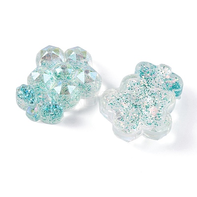 Transparent Epoxy Resin Flower Decoden Cabochons CRES-M034-06B-1