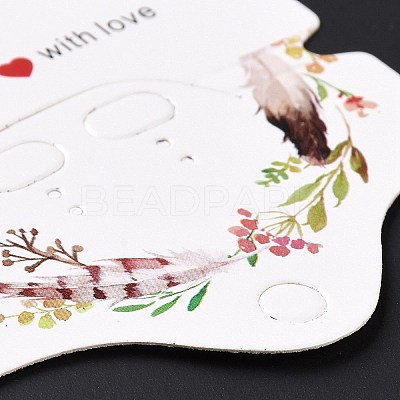 Paper Jewelry Earring Display Cards DIY-B061-03C-1