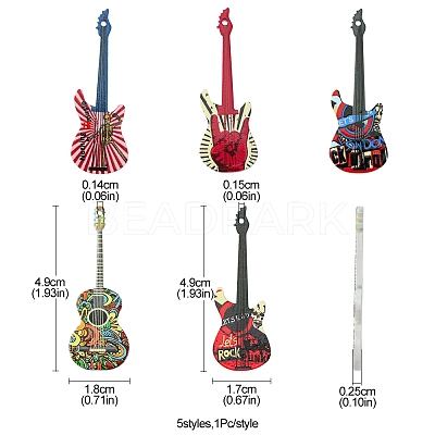 5Pcs 5 Styles Acrylic Pendants MACR-FS0001-74-1