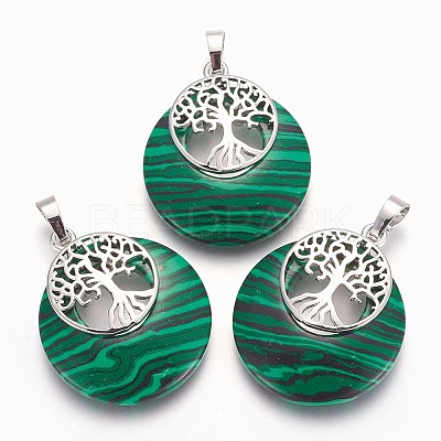 Natural & Synthetic Gemstone Pendants G-F573-C-1