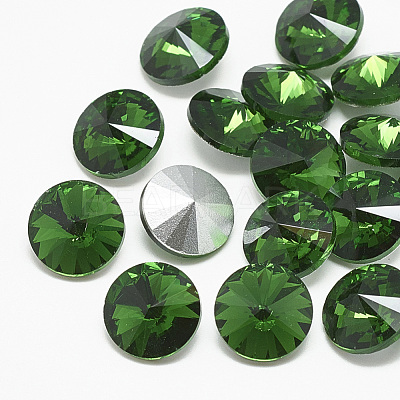 Pointed Back Glass Rhinestone Cabochons RGLA-T086-16mm-20-1