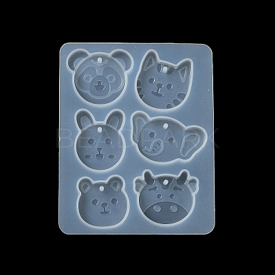 Rabbit/Dragon/Cat Pendant DIY Silhouette Silicone Mold DIY-K073-09B-1
