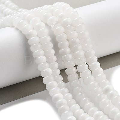 2 Strands Natural White Jade Beads Strands G-PA0002-02B-1