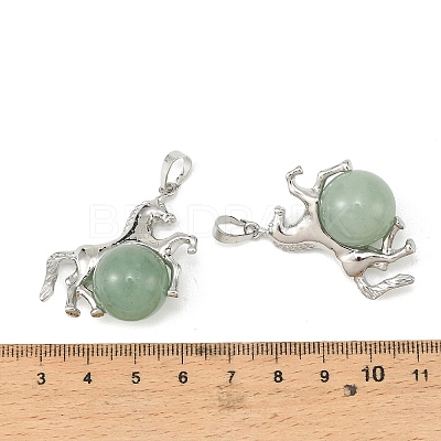 Natural Green Aventurine Pendants G-D102-01P-02-1