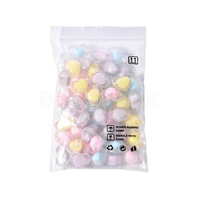 50Pcs 5 Colors Transparent Acrylic Beads TACR-CC0001-02-1