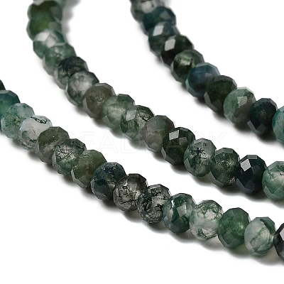 Natural Moss Agate Beads Strands X-G-C228-A01-3x4mm-1