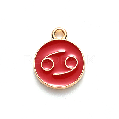 Alloy Enamel Pendants ENAM-S124-01A-07D-1