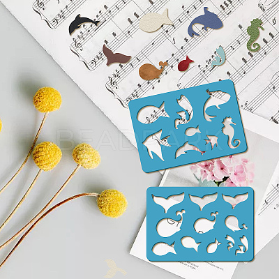 Acrylic Earring Handwork Template DIY-WH0359-048-1