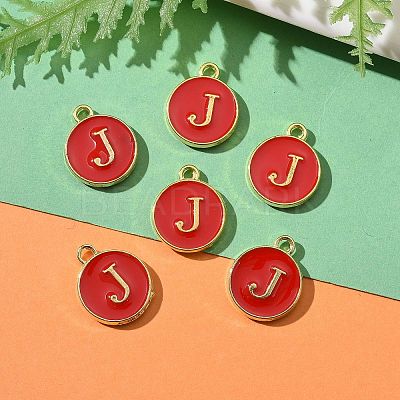 Golden Plated Alloy Enamel Charms LS-ENAM-S118-03J-1