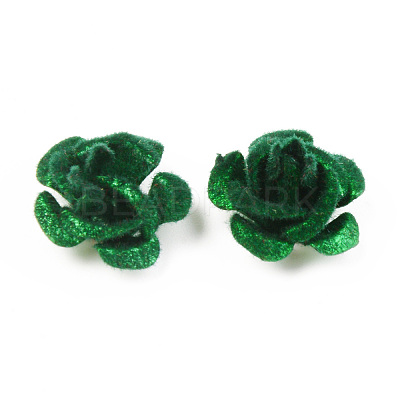 Flocky Aluminum Beads FALUM-S001-001G-1