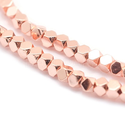 Electroplate Non-magnetic Synthetic Hematite Beads Strands G-L485-10C-RG-1