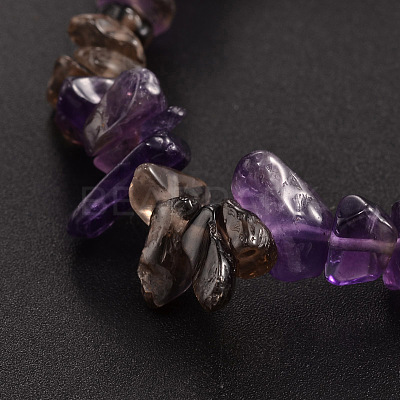 Chips Gemstone Beaded Stretch Bracelets BJEW-JB01824-05-1