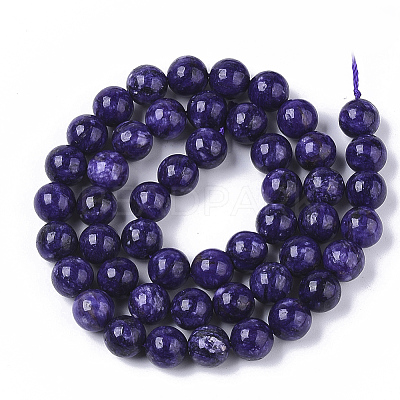Natural Quartzite Jade Beads Strands G-S150-57-8mm-1-1