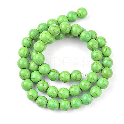 Synthetic Turquoise Beads Strands TURQ-G106-8mm-02B-1