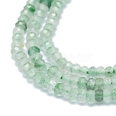 Natural Green Strawberry Quartz Beads Strands G-G106-A12-01-1