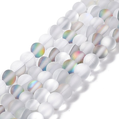 Synthetic Moonstone Beads Strands G-E573-01A-14-1