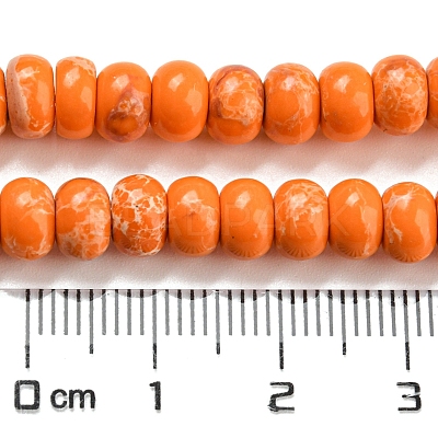 Synthetic Imperial Jasper Dyed Beads Strands G-D077-E01-02F-1