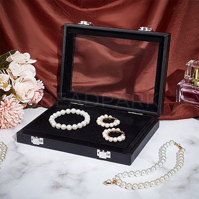 Rectangle Jewelry PU Leather Loose Diamond Storage Box CON-WH0094-45B-1