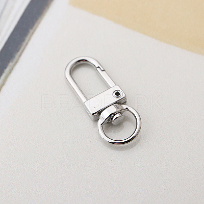 Alloy Swivel Clasps X-PURS-PW0001-425P-1