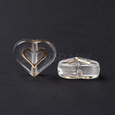 Transparent Plating Acrylic Beads LS-OACR-C013-19-1
