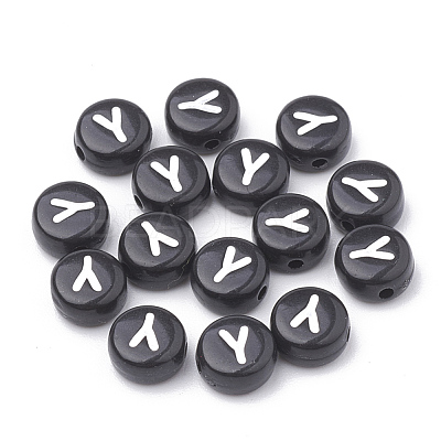 Opaque Acrylic Beads SACR-N002-02Y-1