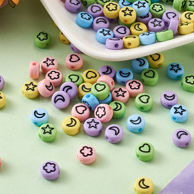 Opaque Acrylic Beads MACR-PJ0001-01-1