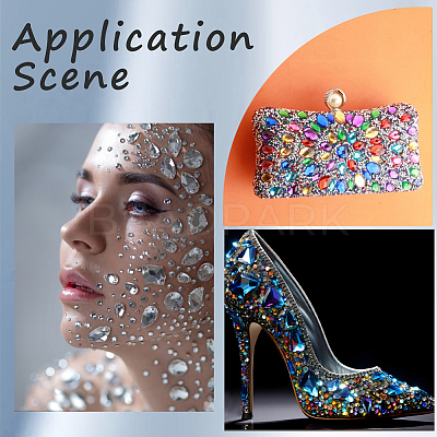 600Pcs Acrylic Rhinestone Cabochons DIY-WH20007-239B-1