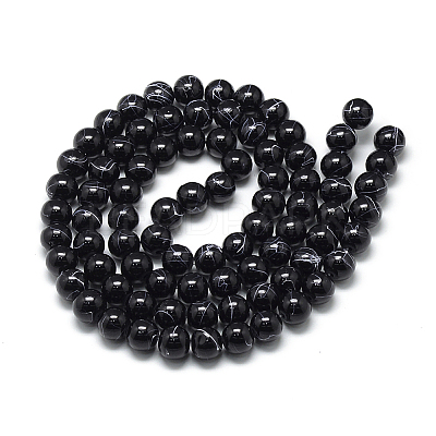 Drawbench Glass Beads Strands X-DGLA-S115-6mm-L16-1
