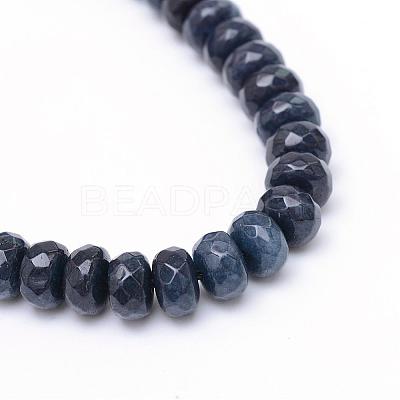 Natural White Jade Bead Strands G-R343-2x4-14-1