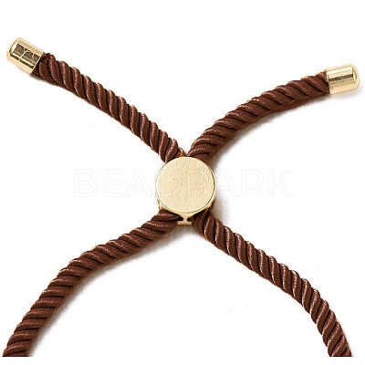 Half Finished Twisted Milan Rope Slider Bracelets FIND-G032-01G-18-1
