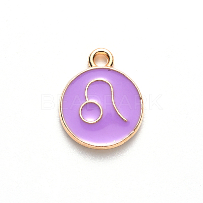 Alloy Enamel Pendants ENAM-S124-01A-01G-1