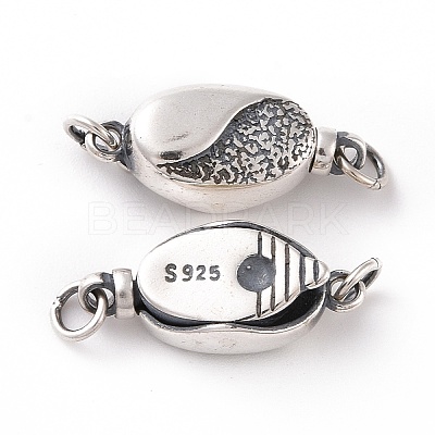 925 Sterling Silver Box Clasps STER-D035-18AS-1