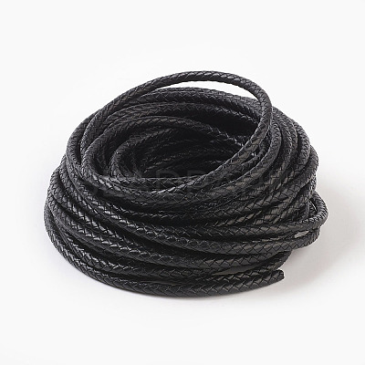Braided Leather Cord with Core X-WL-F009-B02-5mm-1