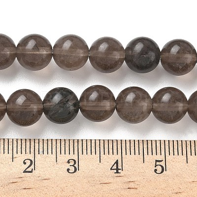 Natural Ice Obsidian Beads Strands G-P590-A03-8mm-01-1
