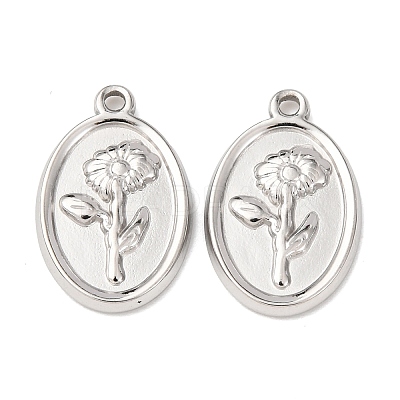 304 Stainless Steel Pendants STAS-I358-12P-07-1