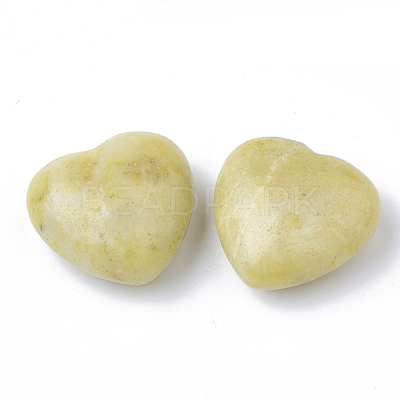 Natural Peridot Heart Love Stones G-S295-08B-1