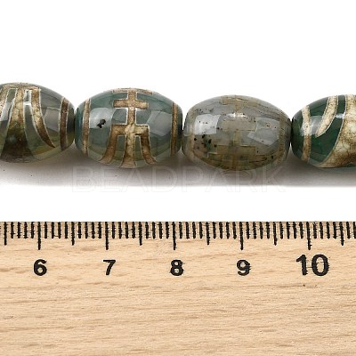 Tibetan Style dZi Beads Strands G-S389-A01-1