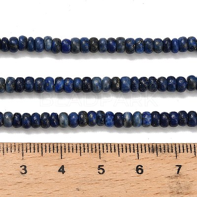 Natural Lapis Lazuli Beads Strands G-L635-A33-4x2mm-01-1