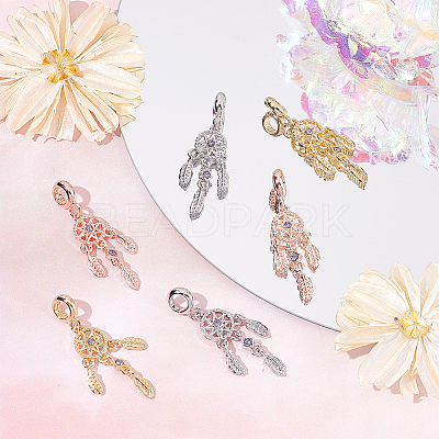 18Pcs 3 Colors Rack Plating Alloy European Dangle Charms FIND-DC0001-25-1