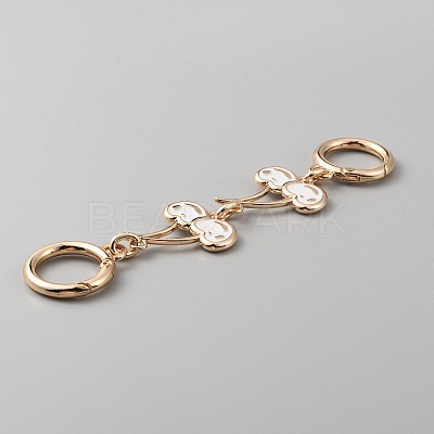 Cherry Enamel Link Purse Strap Extenders FIND-WH0126-158KCG-02-1