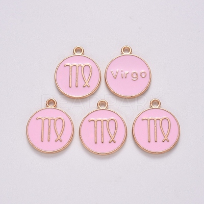 Alloy Enamel Pendants ENAM-S124-01B-09B-1