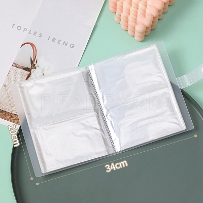 80 Pockets Transparent Jewelry Storage Book LS-PW-WG41141-02-1