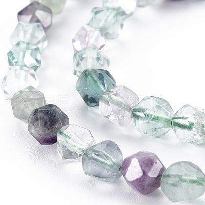 Natural Fluorite Beads Strands X-G-S376-001A-1