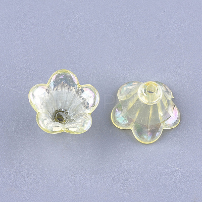 Transparent Acrylic Bead Caps LS-TACR-T007-04B-1